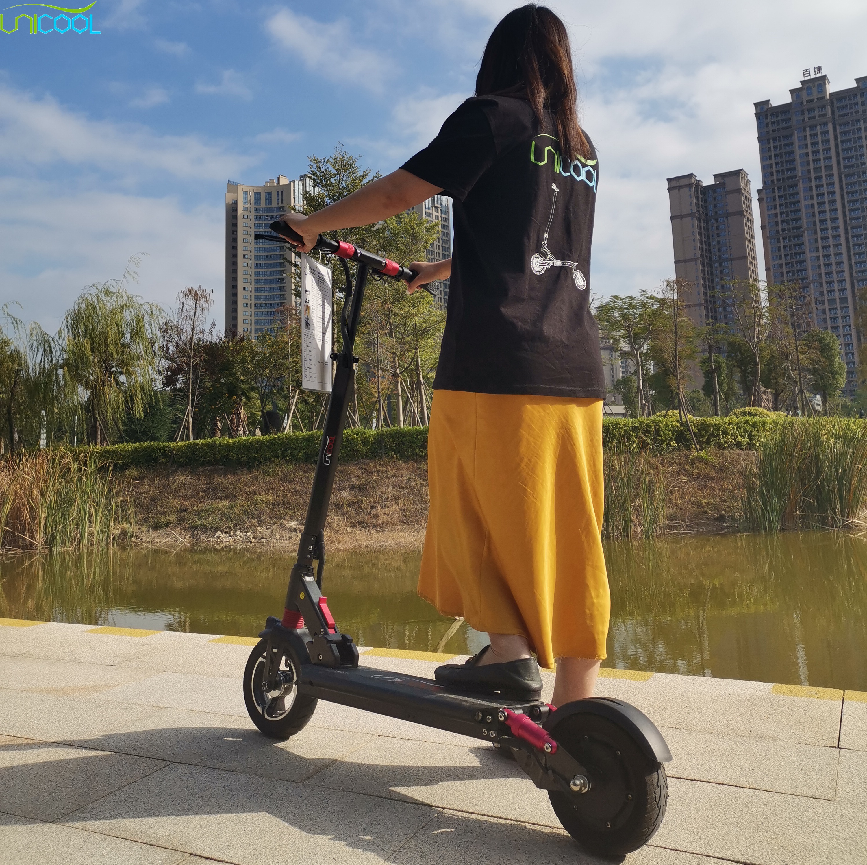 Unicool 350w женский складной дешевый самокат для вечеринки
