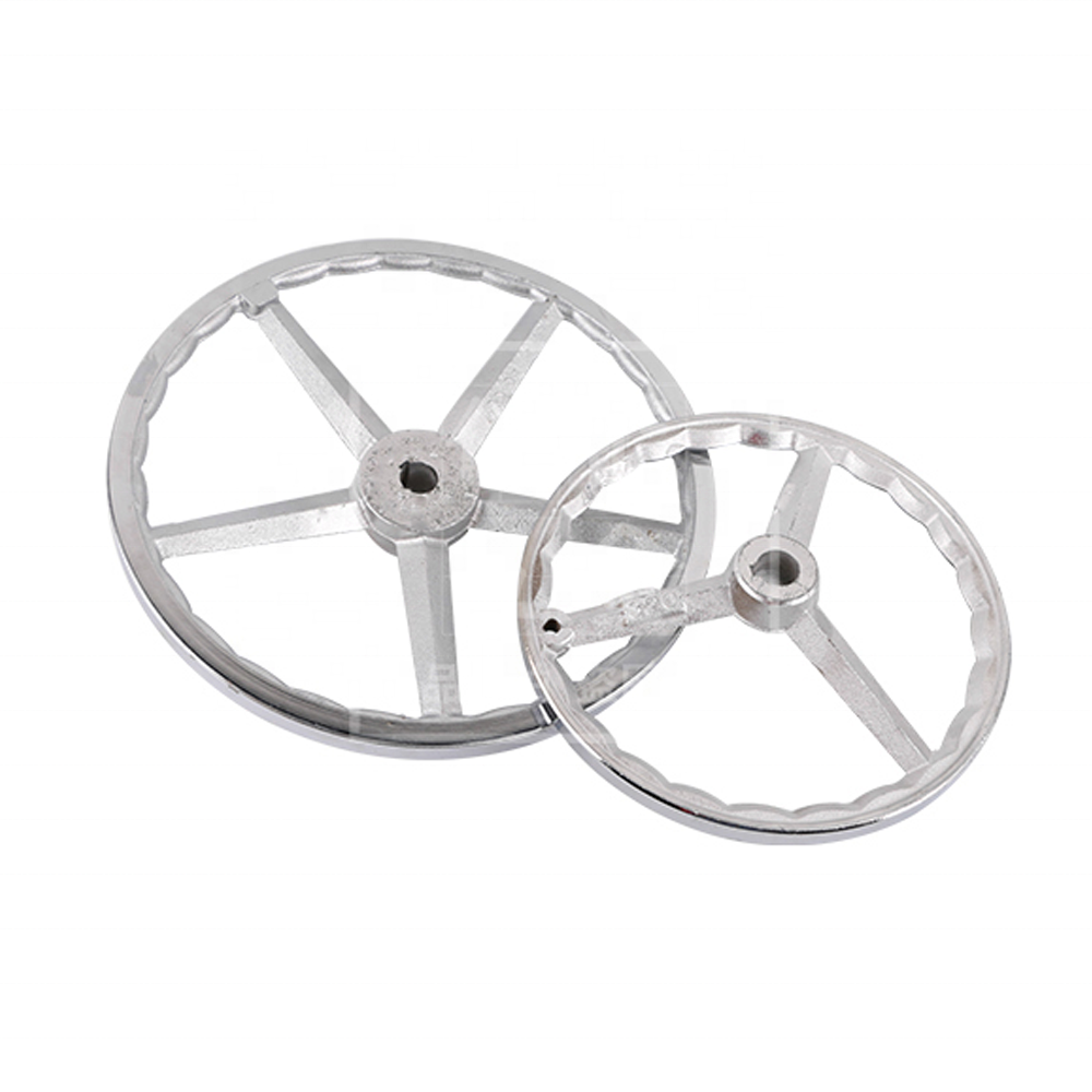 Factory Price Anti-rust Chrome-plated Surface Cast Iron Machine Tool Industry Handwheel Without Handle Hole