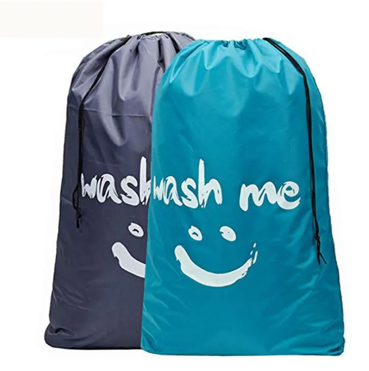 Laundry Wash Bag Polyester Waterproof Folding Laundry Wash Bag