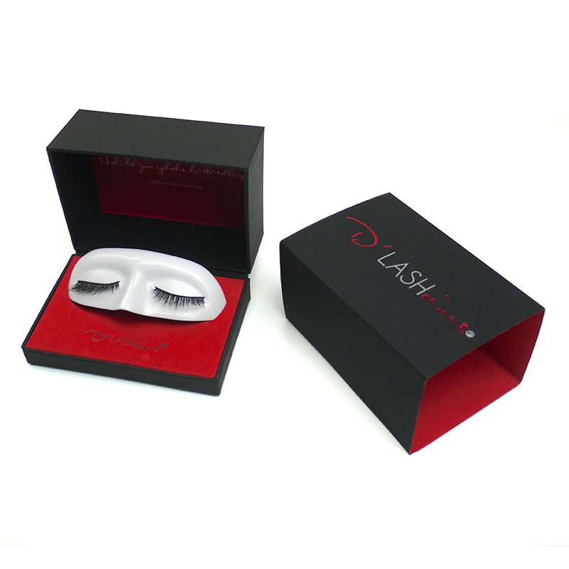 Oem personalized luxury clear eyelash packaging box lash cases container wholesale