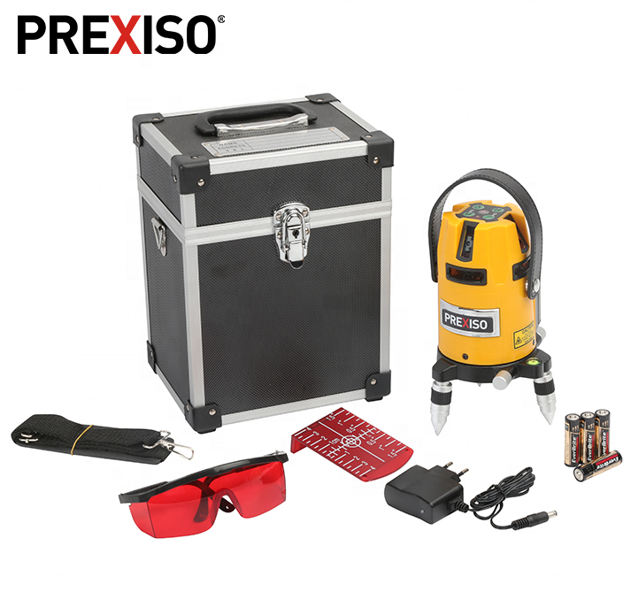 PREXISO 4AA Best Selling Waterproof High Precision New Trend Multi-Line Laser Level Set With Fast Delivery