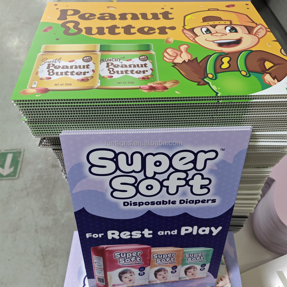 Advertising Signs Corrugated PP Plastic Board for Promotion Printing