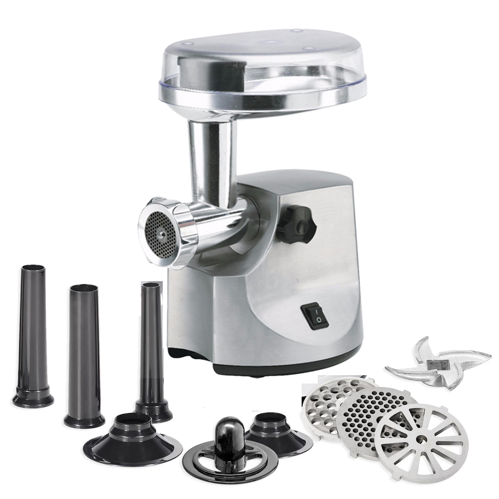 Electric Stainless Steel Meat Grinder Mincer With Sausage Stuffer