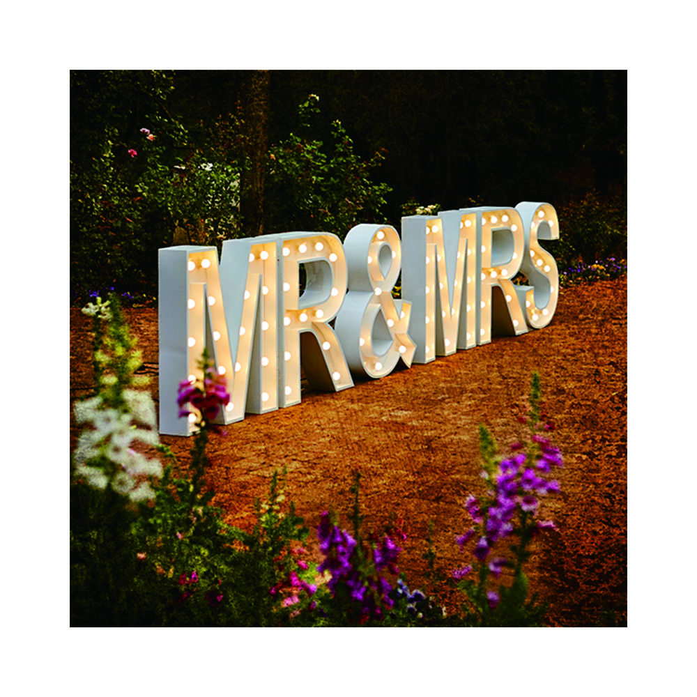 High Quality Led Front Lit Large Bulb Letter Signs Wedding Decoration Light Up Letter Letters Alphabet Light Bulb