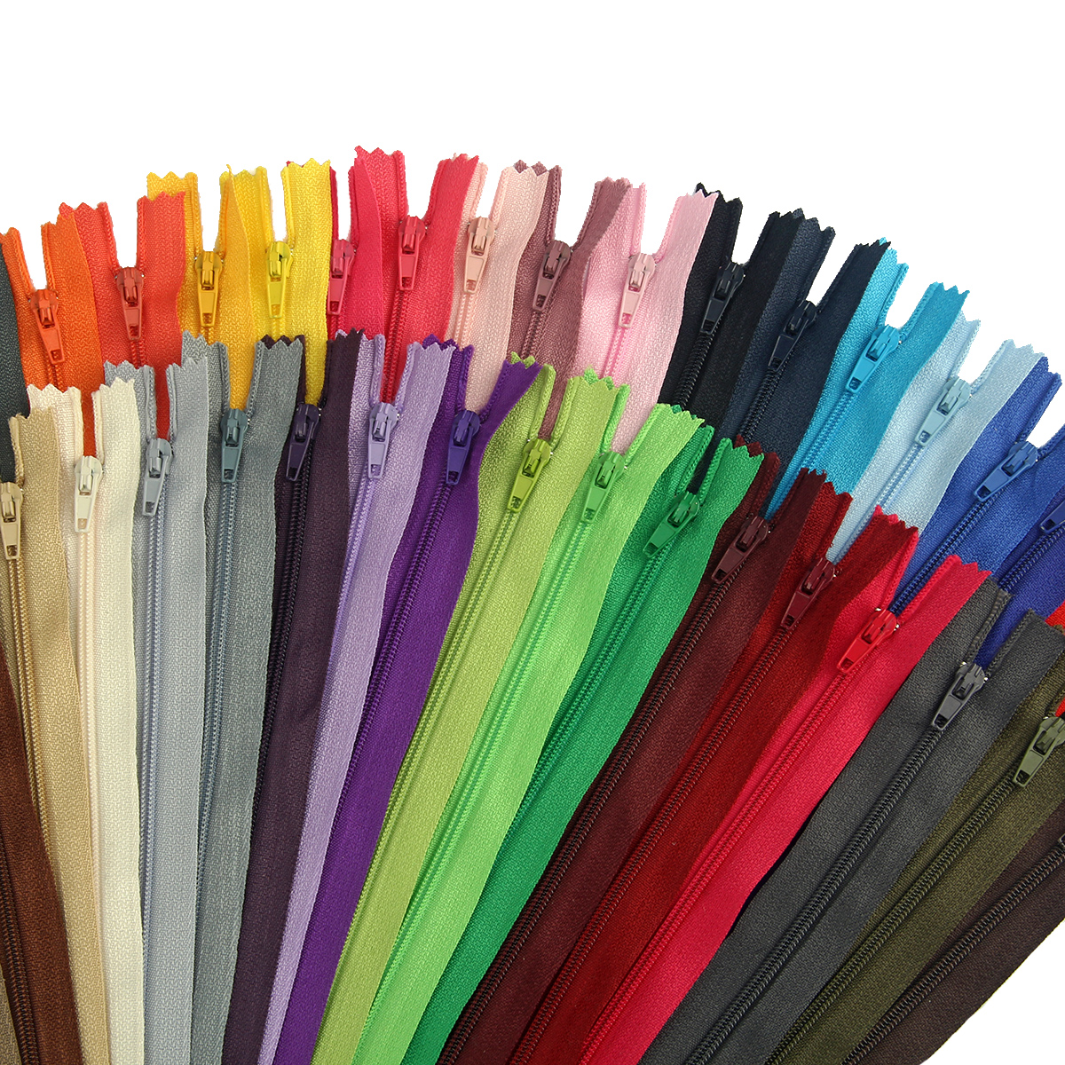 wholesale 20cm Color No.3 Nylon Zippers DIY Sewing Accessories Tools Garment Trousers Sportswear Backpack Zips Slider Strap