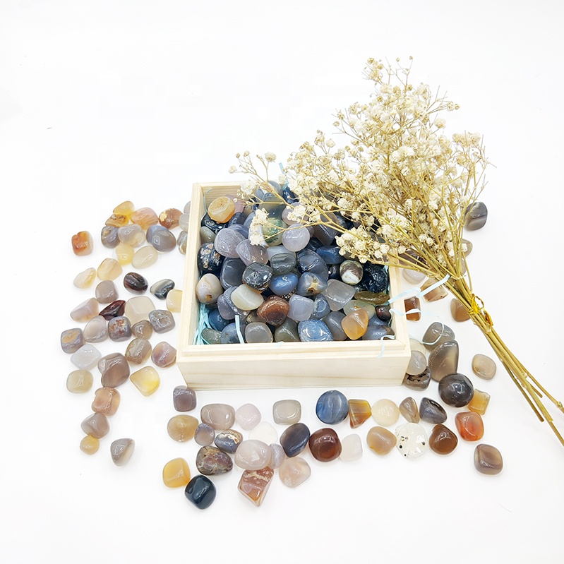 wholesale natural crystal healing rock quartz agate tumbled stone healing crystal gravel