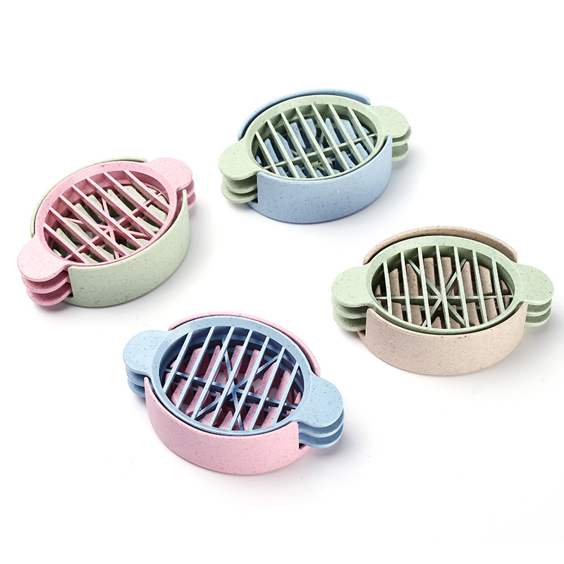 Multifunctional Plastic Egg Cutter Kitchen Tools Wheat Straw Material Egg Divider