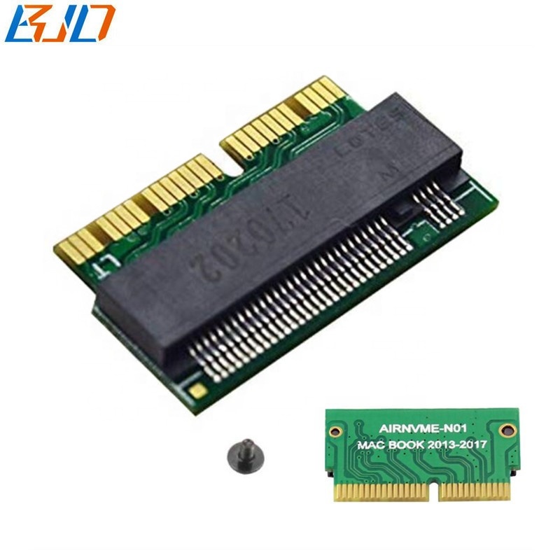 Адаптер NGFF M.2 NVME PCIe 12 + 16Pin SSD для MacBooks Air Pro 2013 ~ 2017 A1465 A1466 A1502 A1398