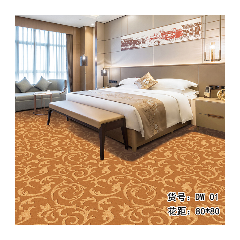 China cheap price high quality floor covering soft large room polypropylene wall to wall home carpet jacquard carpet