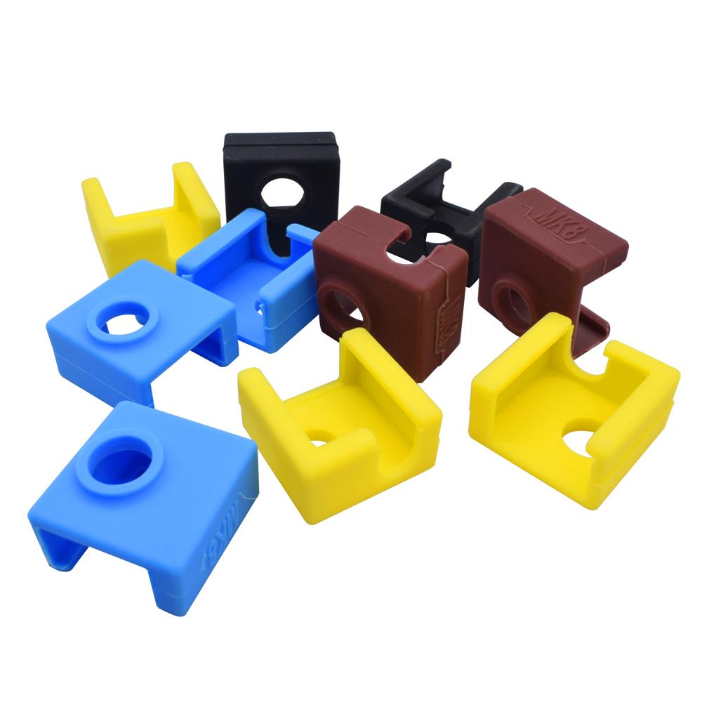 3D Printer MK8 Silicone Socks Block Heater Silicone Insulation cover for Replicator Anet a6 a8 i3 MK7 / MK8 / MK9