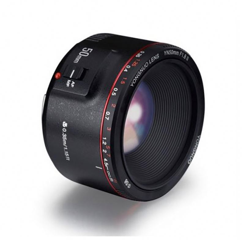 Объектив YONGNUO YN50mm F1.8 II с автофокусом и большой диафрагмой для цифровой зеркальной камеры 70D 5D2 5D3
