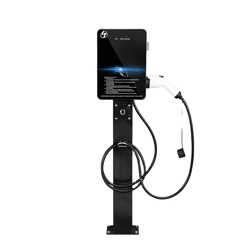 BLUESKY 7 кВт AC EV зарядное устройство Коммерческая ocpp уровень 3 Новая Энергия электрическая автомобильная зарядка солнечная станция Китайский производитель CE