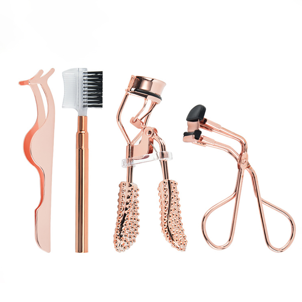 Mini Eyelash Curler Kit Eyelash Extension Tweezers False Eyelash Applicator Tool