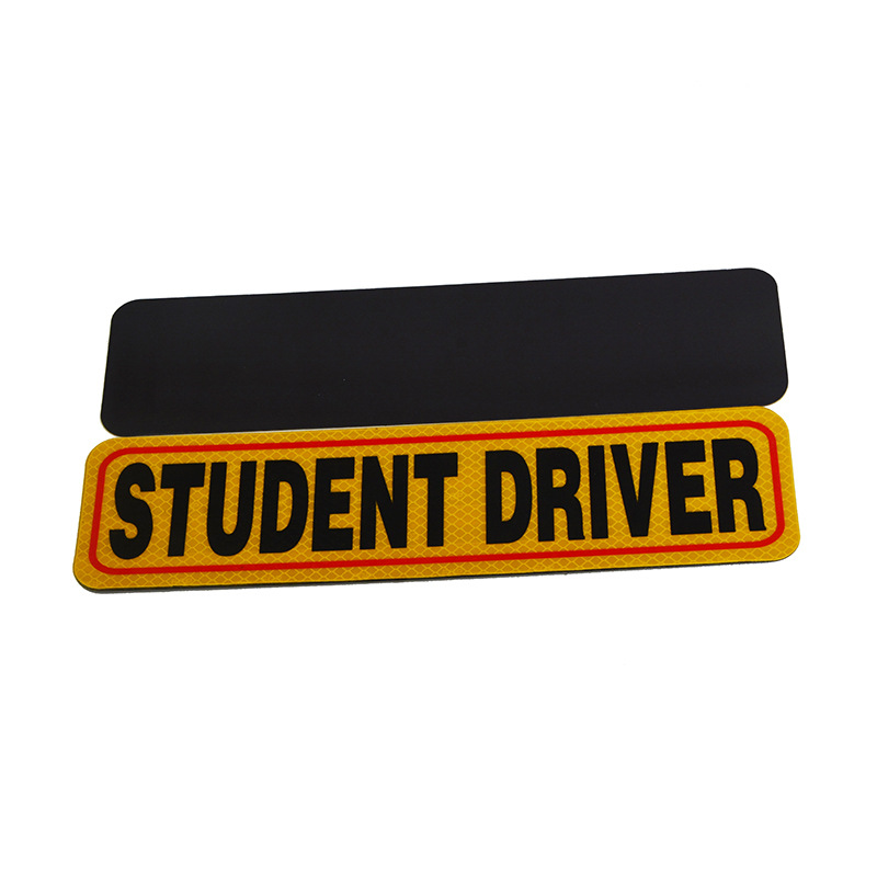 High Quality Wholesale Car Signs Strong Magnets Reflective Vehicle Bumper Sticker For Drivers Magnetic Sticker