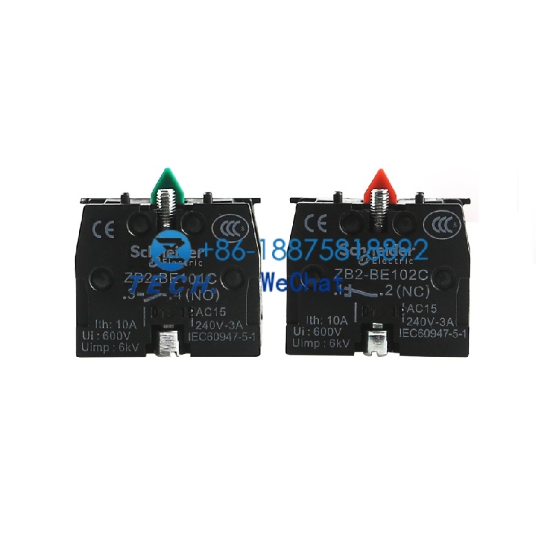 Новый товар от бренда Schneide-r, Контактный блок Harmony XAC, 22 мм, ZB2BE101, ZB2BE102, ZB2BE101C, ZB2BE102C