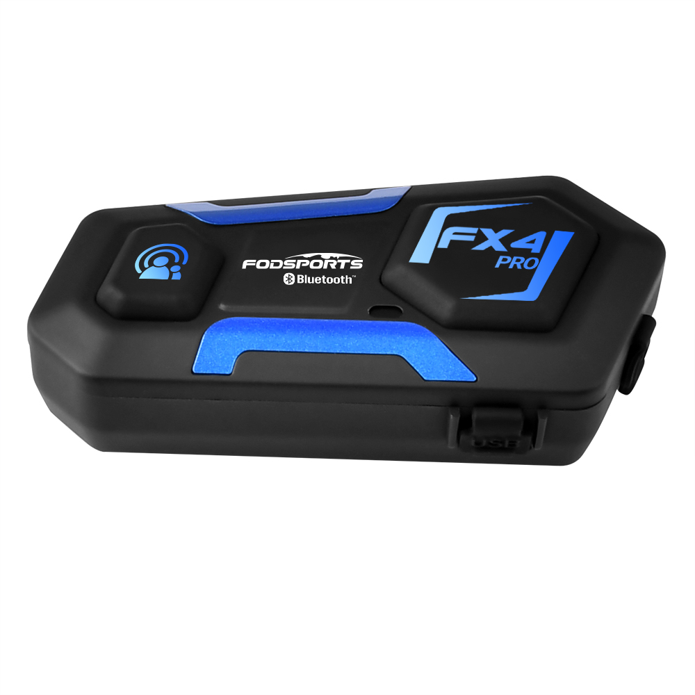 Fodsports FX4 PRO 4 всадники для мотоциклетного шлема гарнитура мотоцикл группа bluetooth interphone для шлема