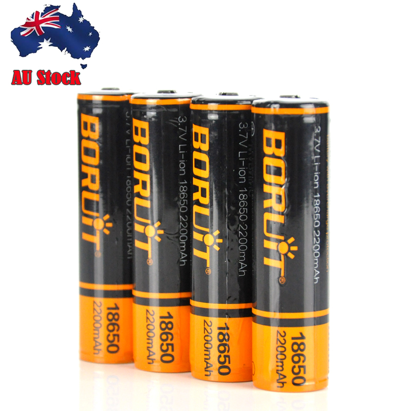 Бесплатная доставка 4 Упак. 3,7 V 2200mAh 18650 литий-ионная аккумуляторная литиевая батарея с печатной платой