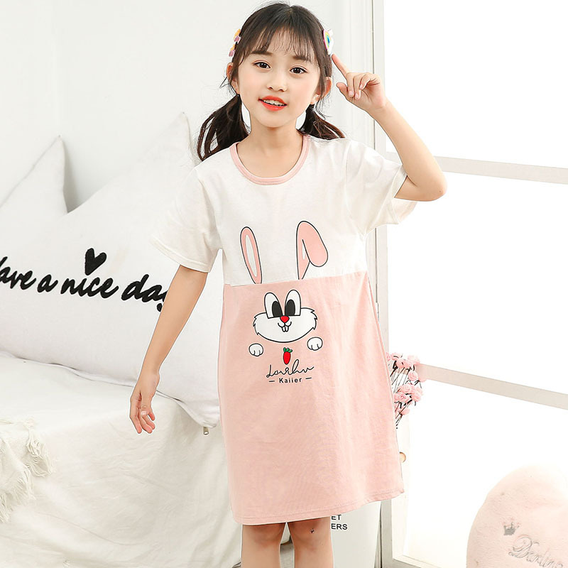 Cute Cartoon Cotton Sleepwear Family Matching Clothes Girl Family Sleepwear Nightgown Mom and Daughter Matching Clothes
