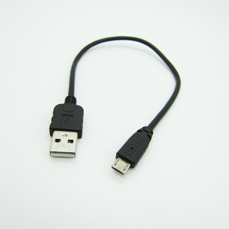 Оптовая продажа, короткий USB-кабель для зарядки Micro USB, зарядный кабель для портативного внешнего аккумулятора