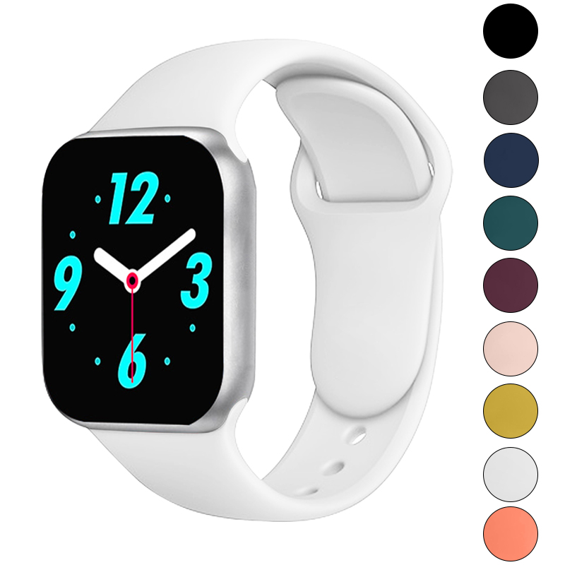 Heqi мужские и женские замена Смарт ремешок для наручных часов Apple Watch 38 мм, 42 мм, 40 мм 44 спортивный прозрачный мягкий тонкий чехол из силикона ремешок для наручных часов