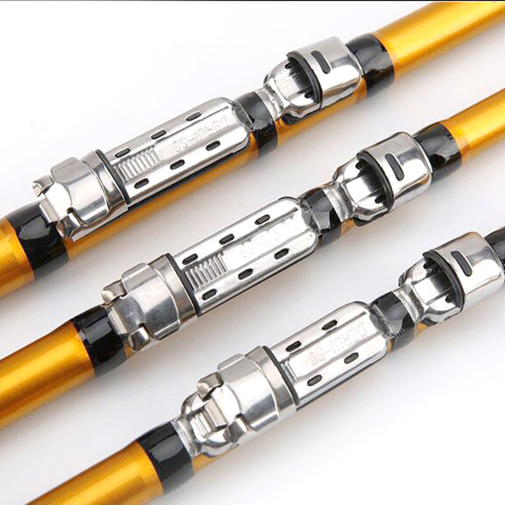 Portable Rotary 2.7M Fishing Rod Carbon Fiber Glass Fiber Power Telescopic Travel Sea Boat Rock Fishing Rod