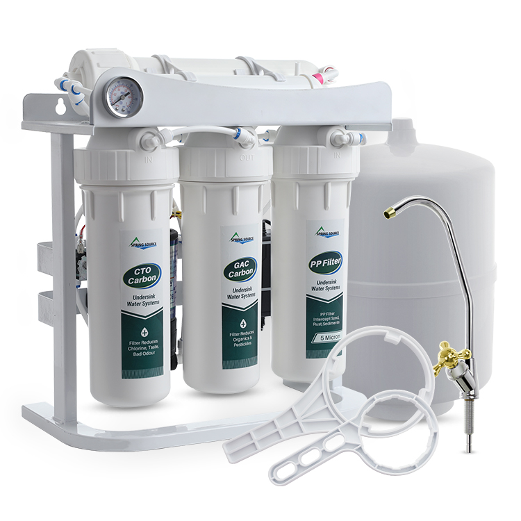 Adjust TDS 5 Stage Filters Economic Water Treatment Device RO Reverse Osmosis Drinking Water Filtration System