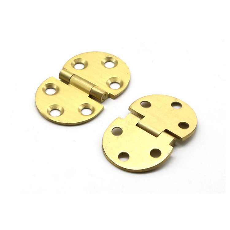 Wholesale high quality brass folding clamshell hinges invisible household pure copper clamshell hinges