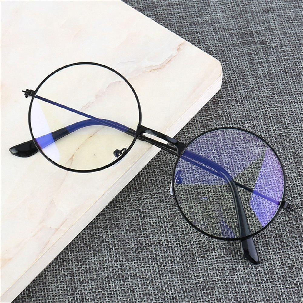 Retro Round Frame Anti-blue Radiation Glasses Ultralight Men Women Fashion Blue Light Blocking Glasses Eyewear Students