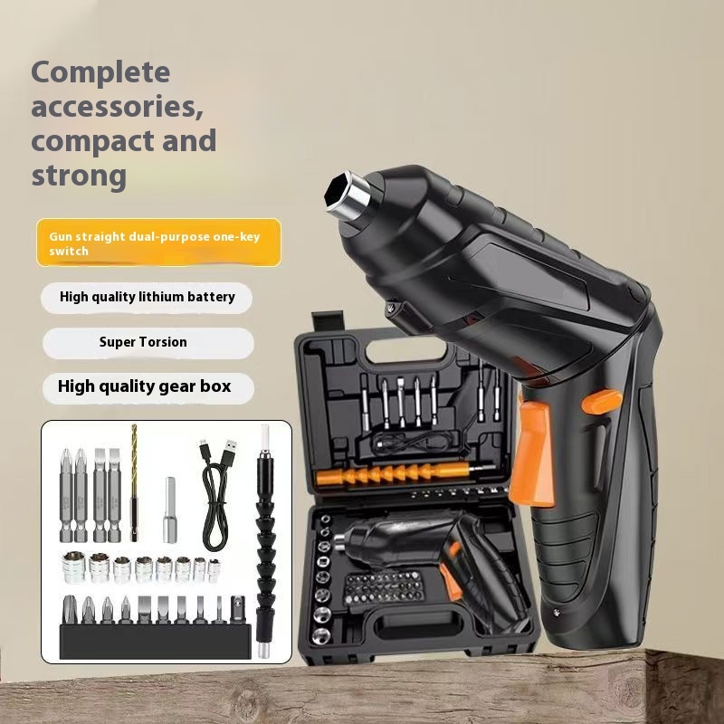 Rechargeable Mini Multi-Functional Lithium Battery Electric Screwdriver Set Industrial DIY Cross-Border Household Tools Small