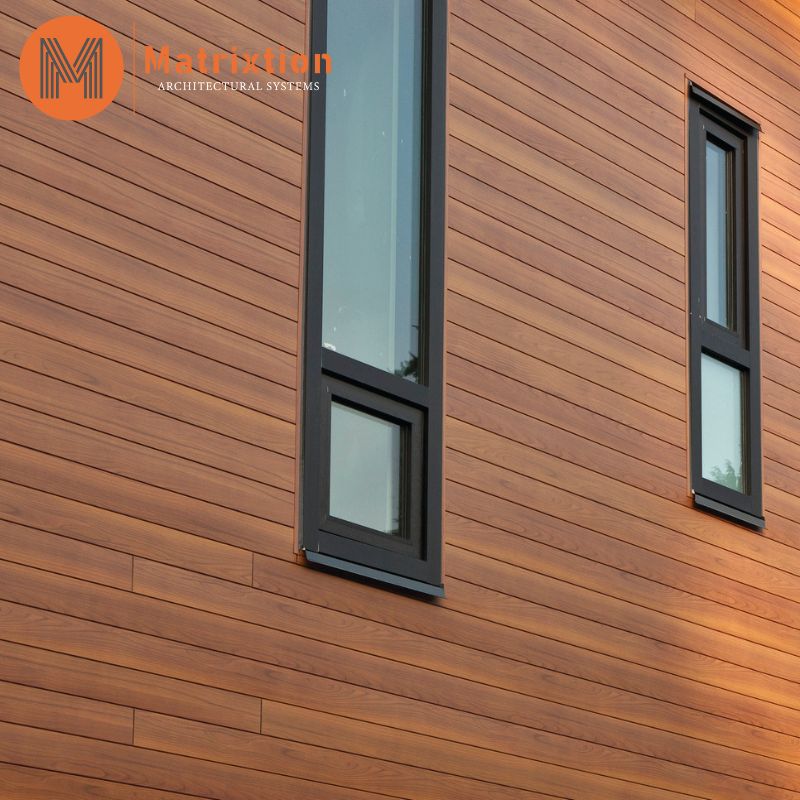 Timber look External Cladding Aluminum Siding panels exterior wall panel