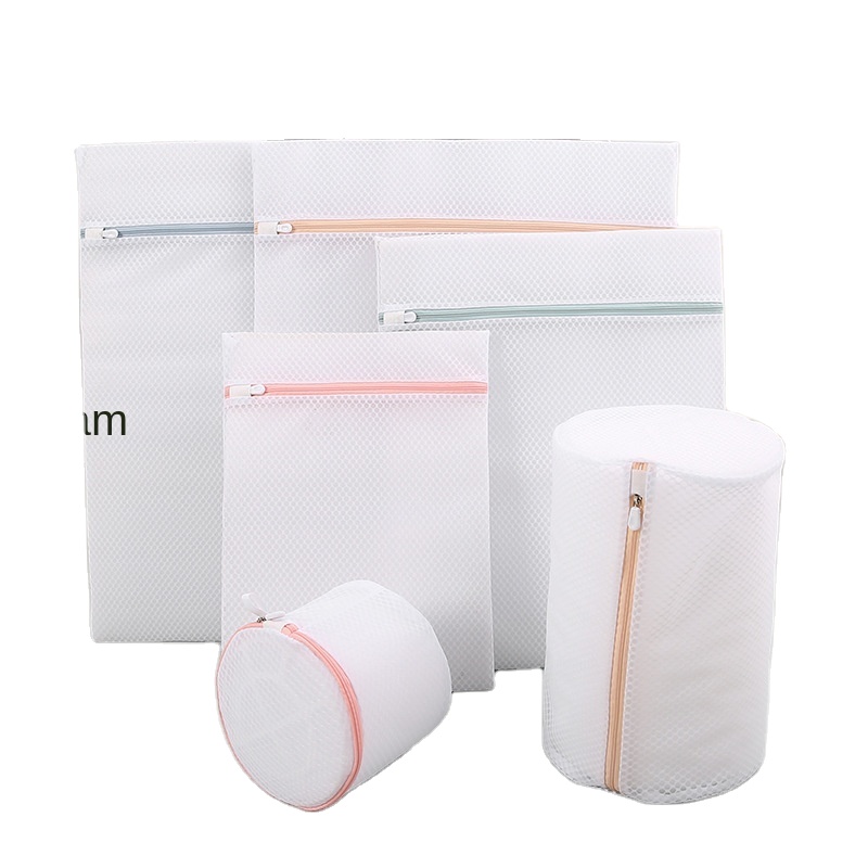 The new 125g honeycomb mesh laundry bag fabric mesh bag machine laundry care and washing bag six-piece suit