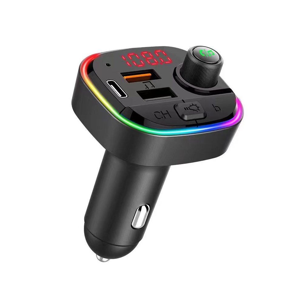 New Design Car Wireless BT5.0 adapter USB Ports QC3.0 Fast Charge support PD charge Fm Transmitter BL mp3 player
