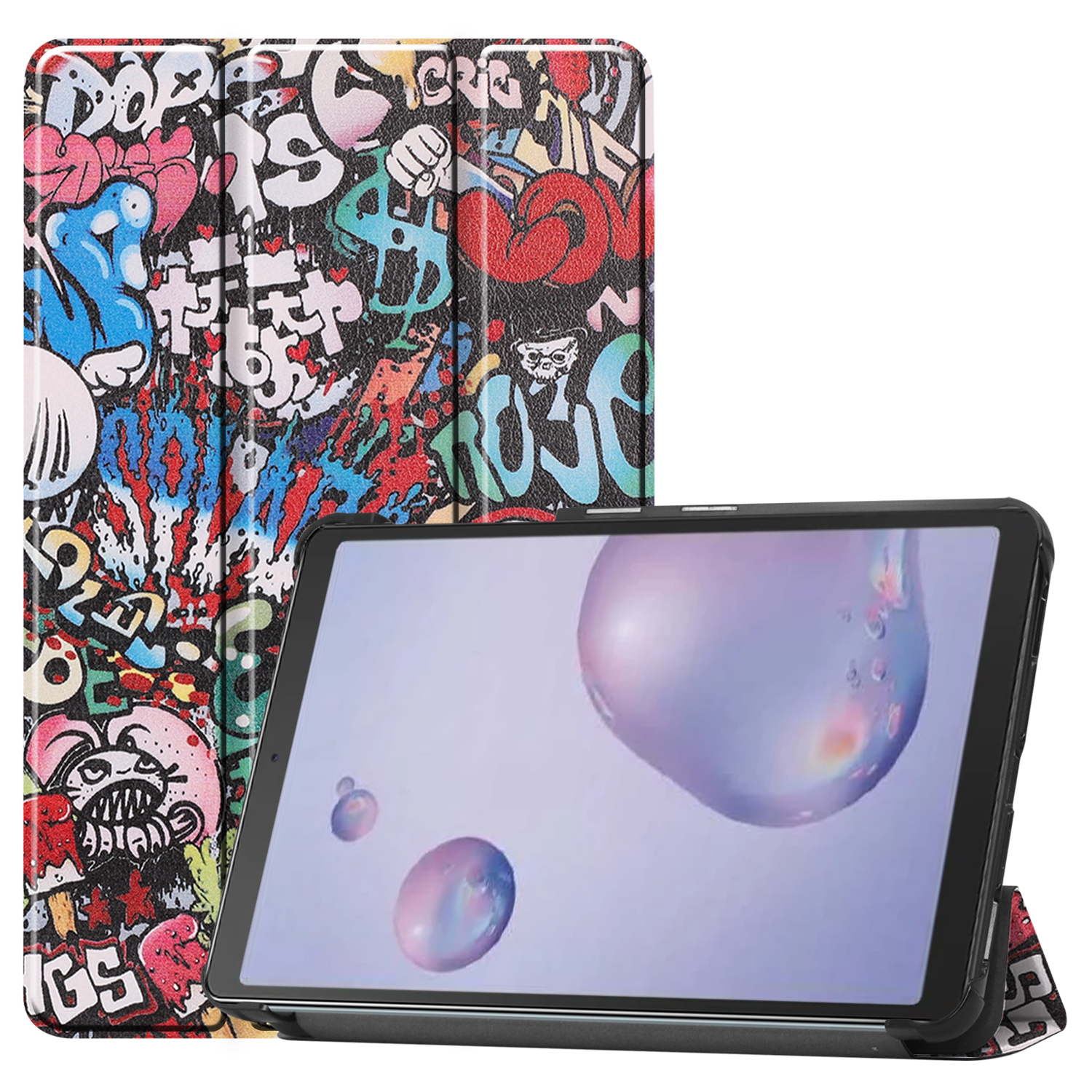 Universal high quality safety protective 8.4 inch colorful TPU cover tablet case with auto sleep or wake up tablet case