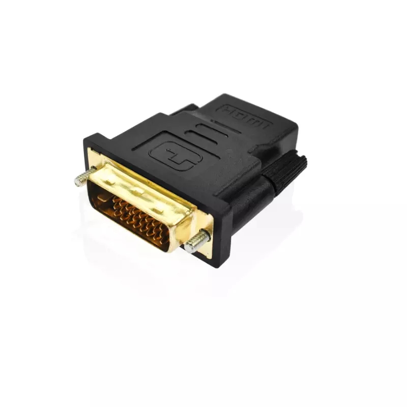 Поддержка 1080p с золотым покрытием DVI на HD MI конвертер адаптер DVI-D Dual Link DVI 24 + 1 контактный разъем для HD15 Женский Для HDTV TV