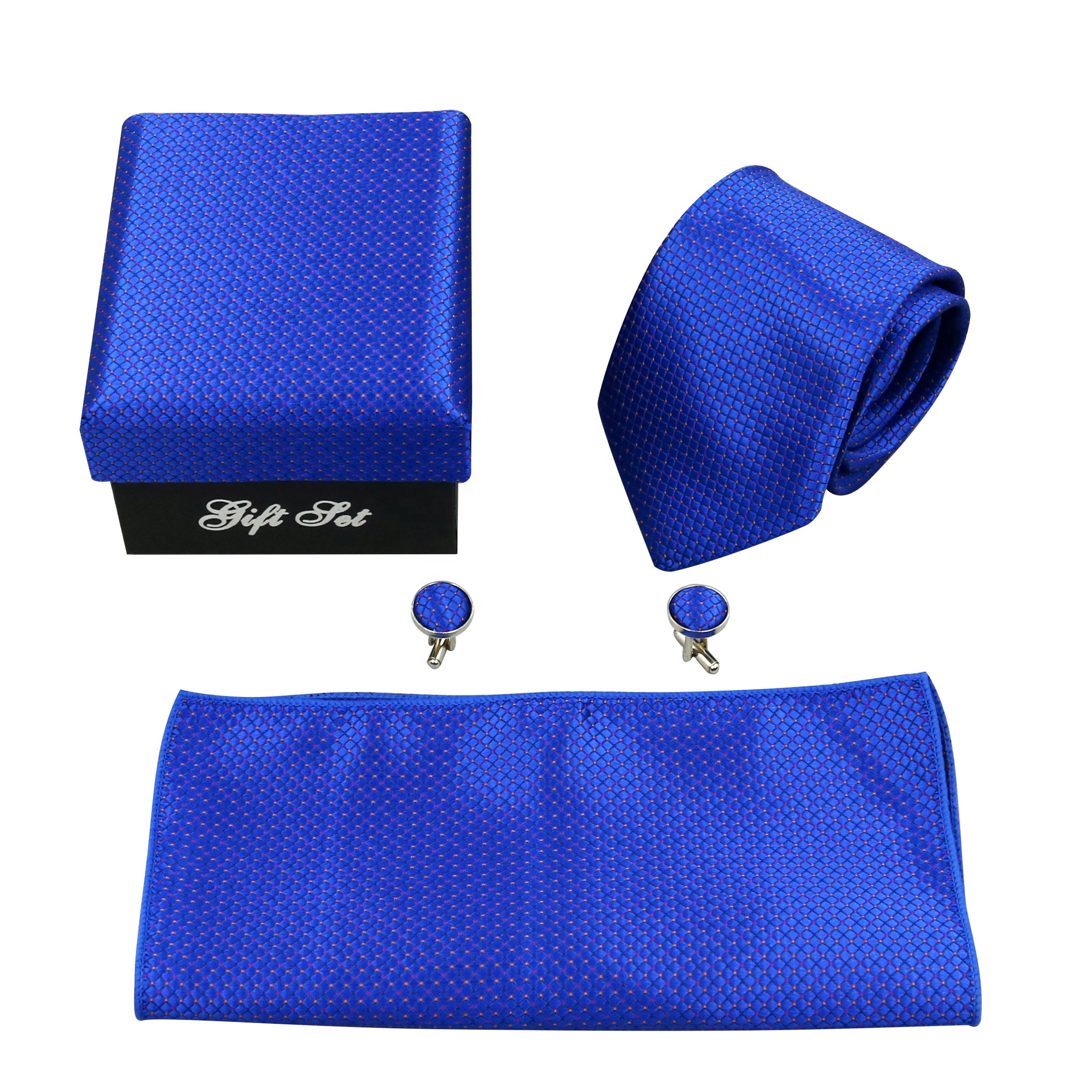 Fashion Mens Ties Cheap Tie Cufflink Hanky Set Business Slim Shirt Accessories Gift Cravate