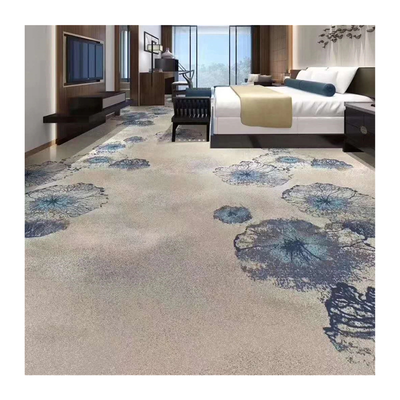 Customized Soft and Thickness Carpet Flooring Wholesale Commercial Nylon Printed Hotel Carpet Hall 3D Tufted Rugs In Roll