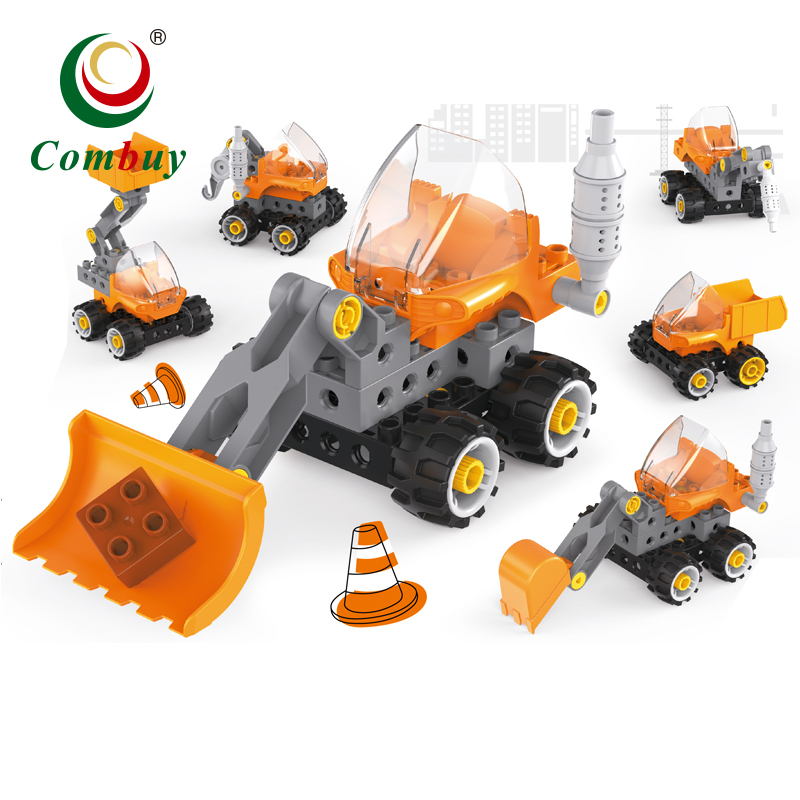 Airplane engineering car smart model kit building block sets