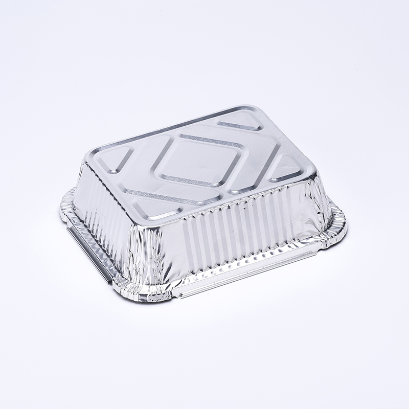 F150 450ml Rectangular Aluminum Foil Food Containers Foil Bakery Tray