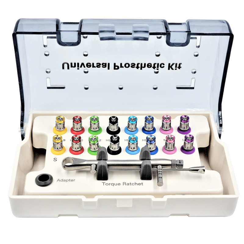 dental equipment implant surgical manual kit implant tool with 16 screw drivers dental implant torque wrench