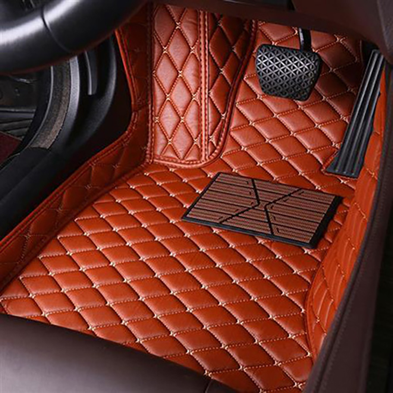 Автомобильные кожаные коврики, автомобильные коврики 5D, покрытие из ПВХ, матовые для Peugeot 206 205 207 208 301 307 308 406 407 3008 508 405 2008 5008 505
