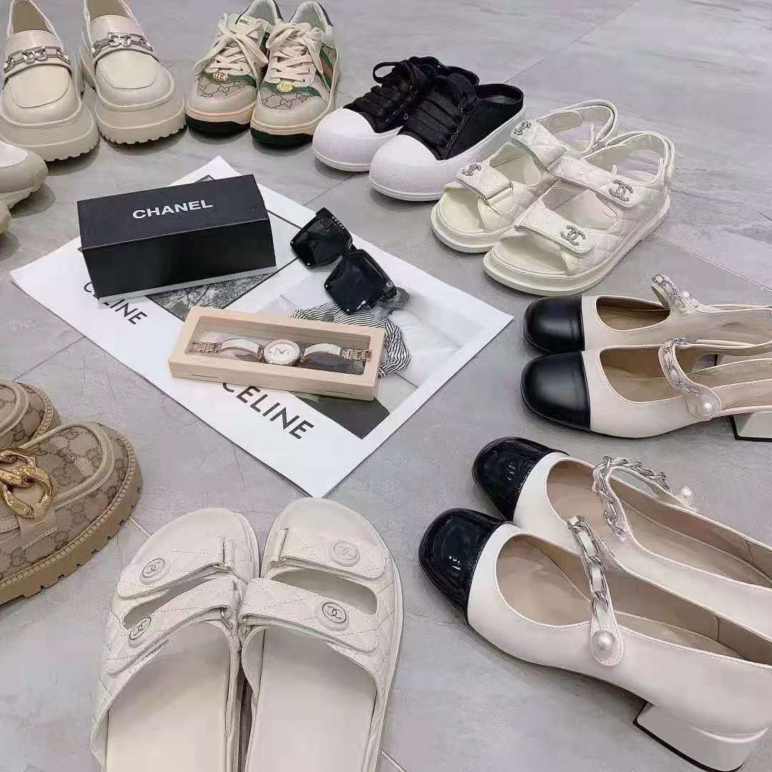 2nd Second Hand used Clothing luxury leather Ladies High heel Slippers used Shoes
