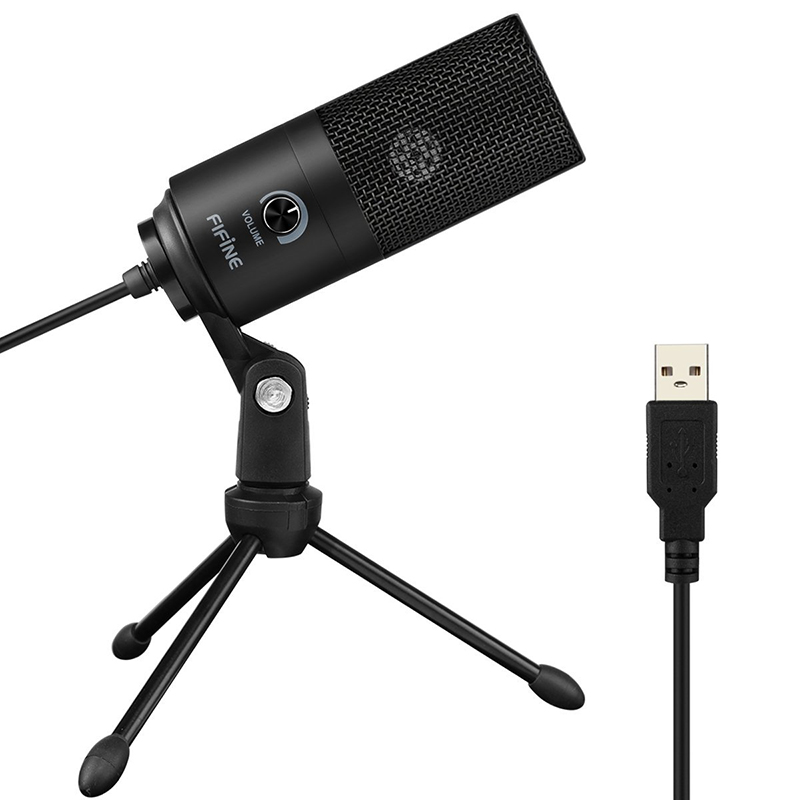 Настольный usb-конденсаторный микрофон Fifine с триподом для ПК
