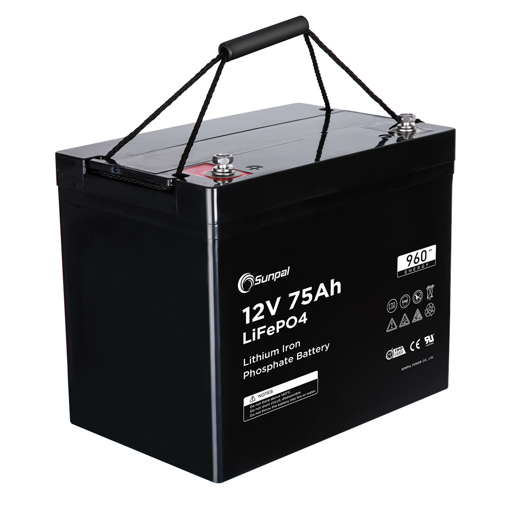 Лучшее качество солнечной энергии аккумуляторной батареи 12V 75Ah LiFePO4 литий-ионный многократного цикла глубокого заряда-разряда батареи система для дома