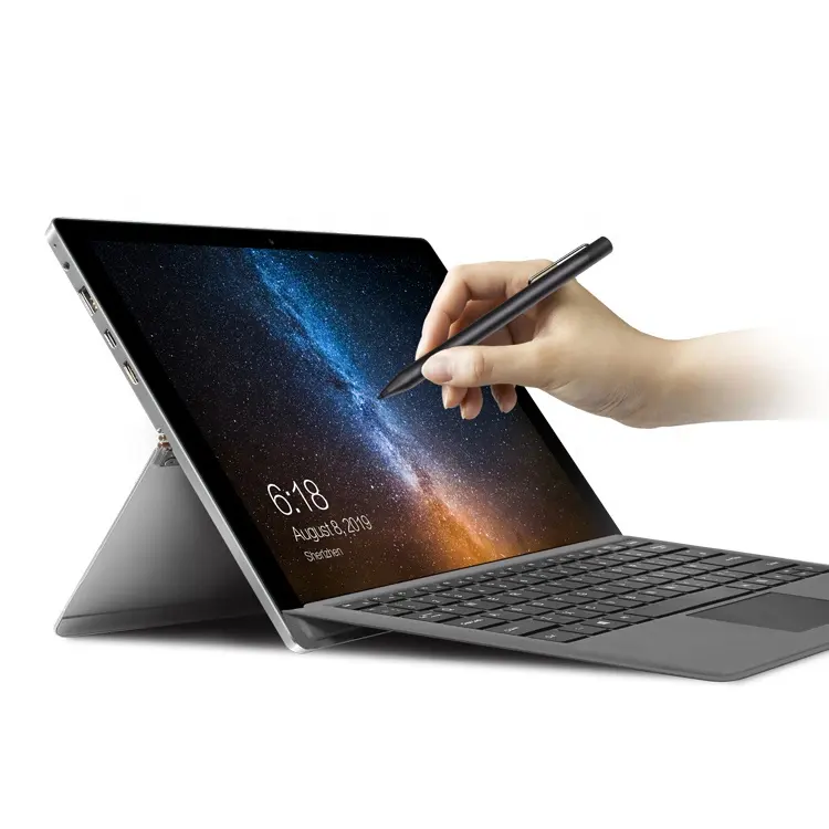 Factory Silver touchable 12.6 inches 2880*1920 8+128GB/256GB SSD 2 in 1 tablet with magnetic Multicolor keyboard