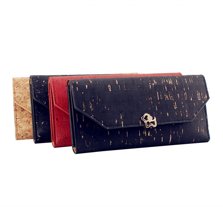 Custmos Vegan Leather made of natural Cork Suitable Cork Wallet and Cork Purse for Women