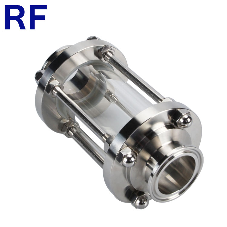 RF Sanitary Stainless Steel 304 316L Tri Clamp Straight Tubular Sight Glass