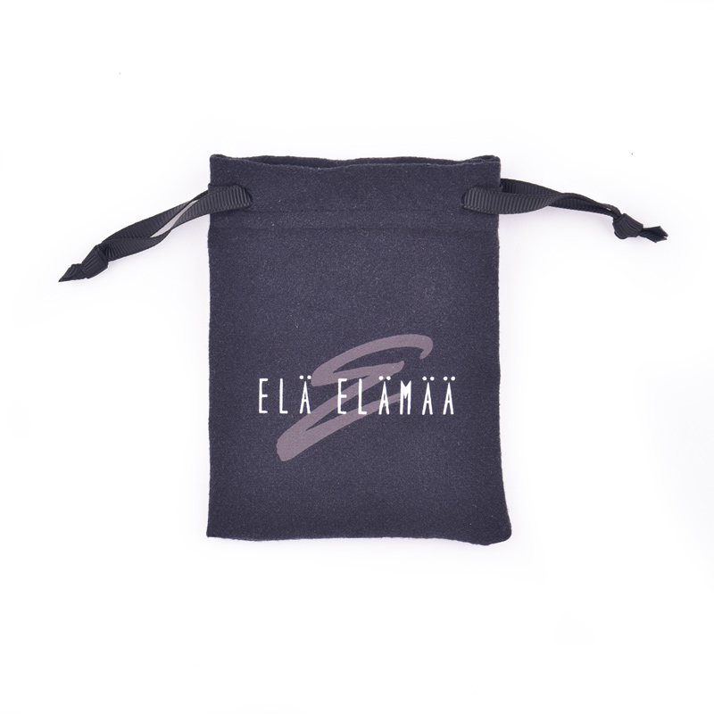 Small Drawstring jewelry bag custom suede microfiber jewelry pouches packaging with logo