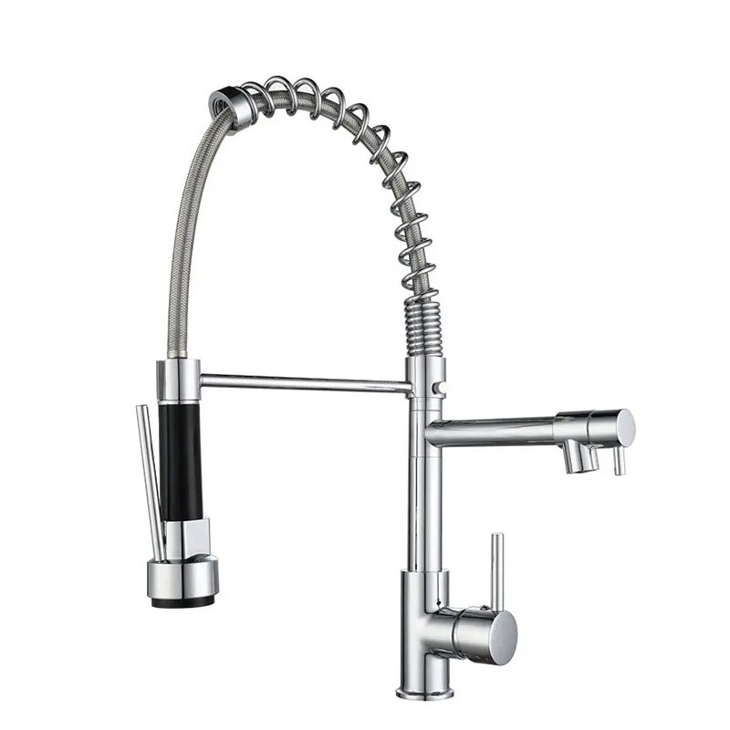 Pull Out Spray Kitchen Sink Taps Economic 3 Way Kitchen Sink Faucet Brushed Nickel Taps For Kitchen Sinks
