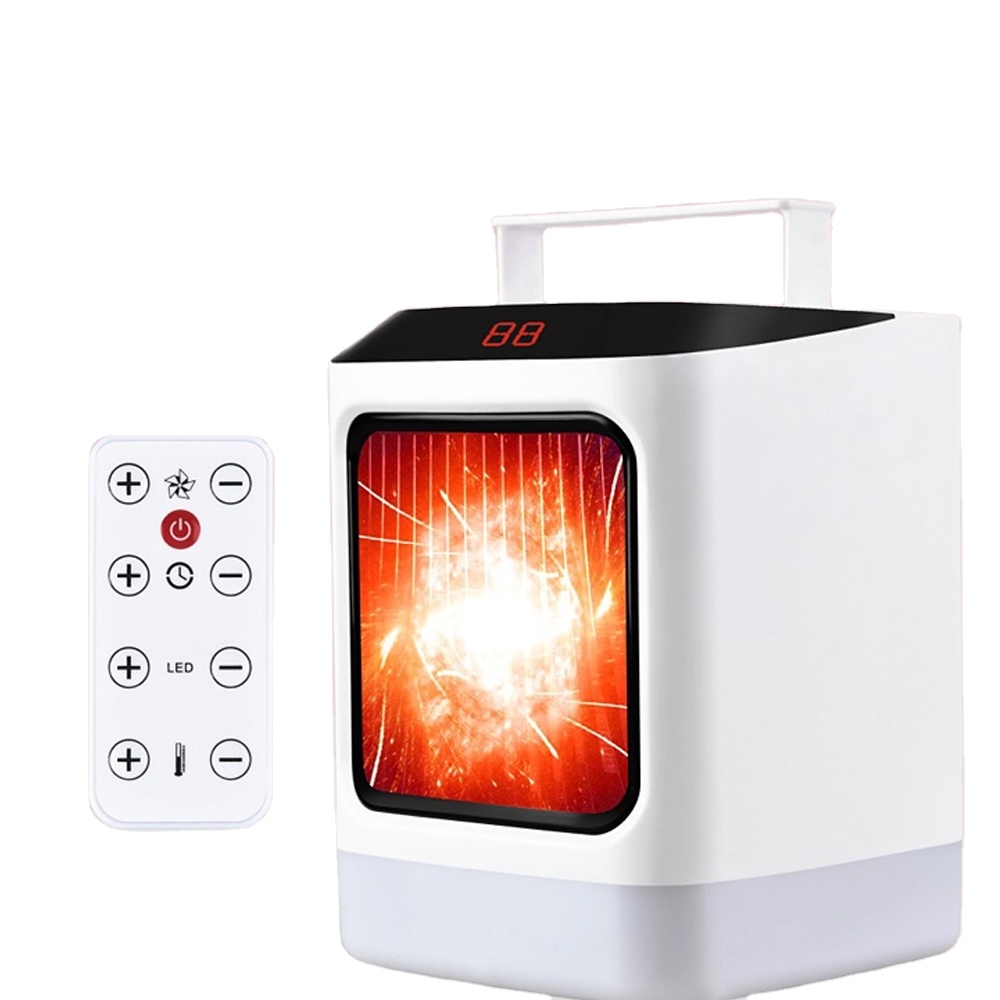 Warm Choice In Winter Rechargeable Space Portable Desktop 800-1000W Electric Room Fan Heater