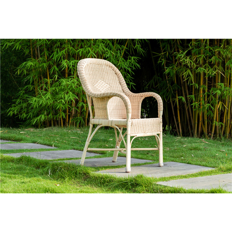 Factory Supply Hotel Garden Cane Furniture Back Chairs
